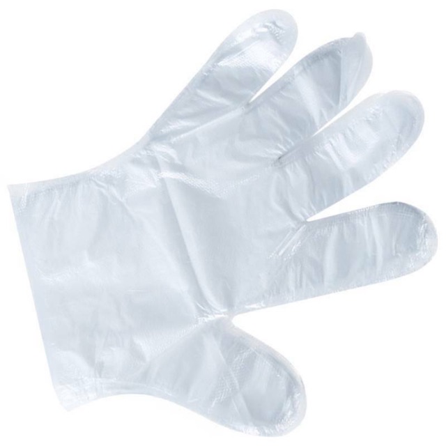 Transparent on sale plastic gloves