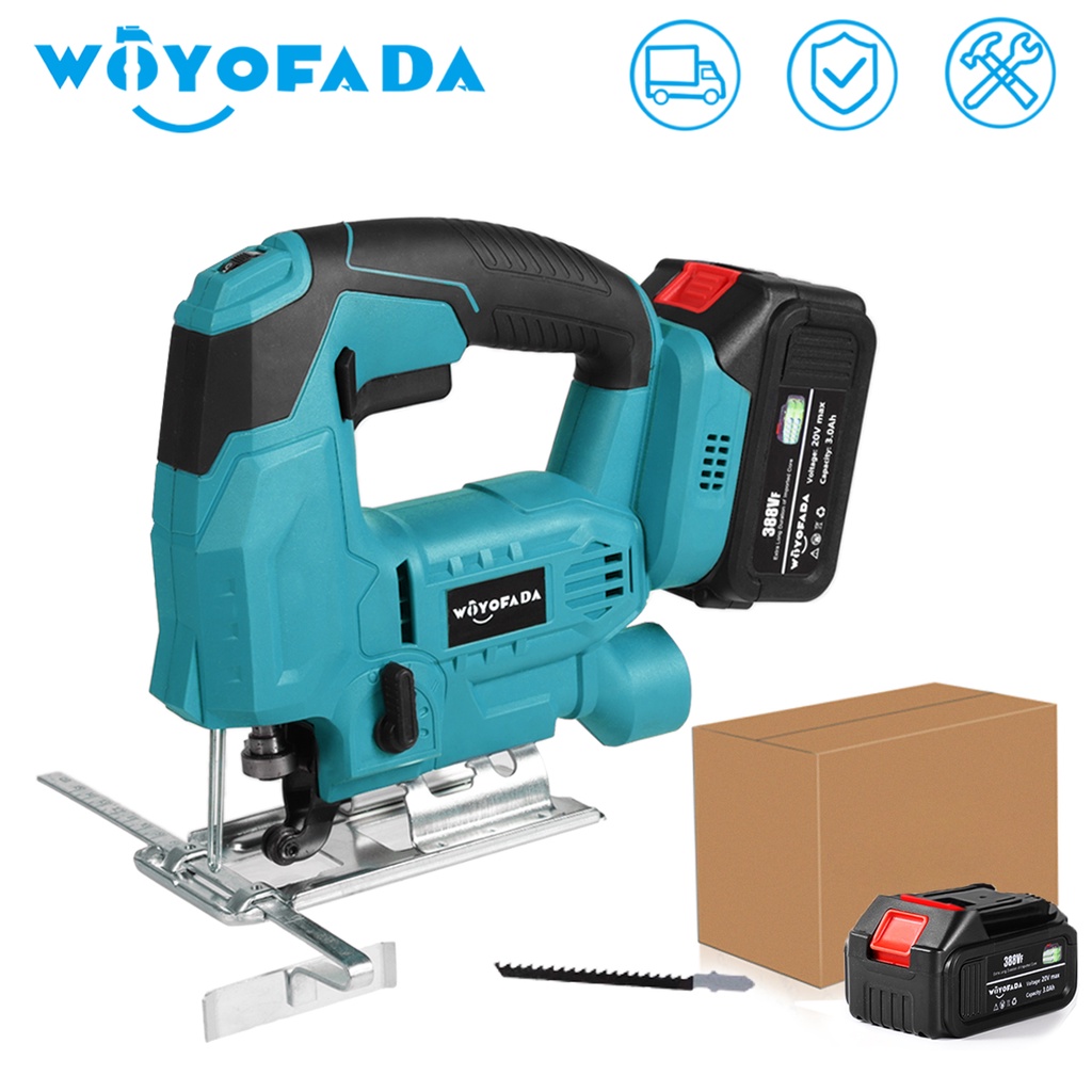 Cordless Electric Jig Saw Cutter Machine Bevel Cut Jigsaw High Speed