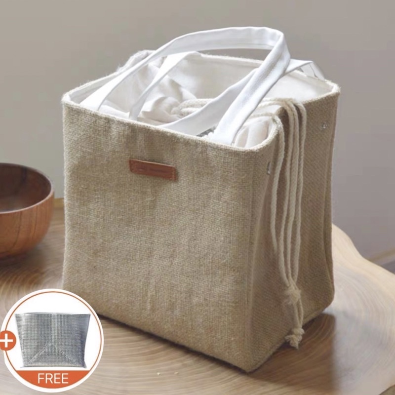 Mystuff527 Japanese Cute Ins Lunch Box Bag Storage Bag Insulated Bag