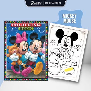 Desklife Cartoon B5 Colouring Book For Kids Disney Princess Spiderman  (1/PC) [RM70 forFree Gift] Buku Warna Drawing Book