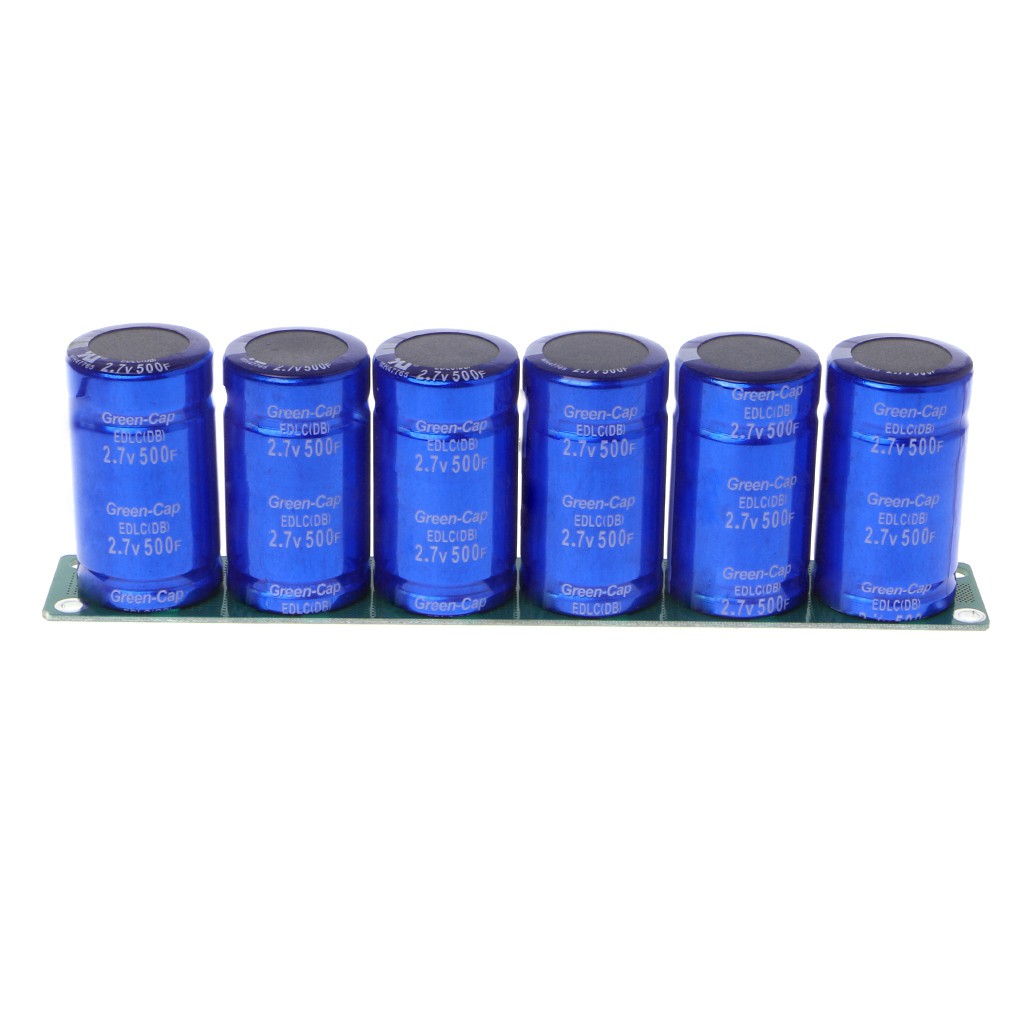 Supercondensatore Per Elettronica DIY Supercondensatori 2.7V 500F - Kit Di 6 Pezzi Con Piastra Di Protezione, Per Accumulo Energia Condensatori Ad Altissima Capacità