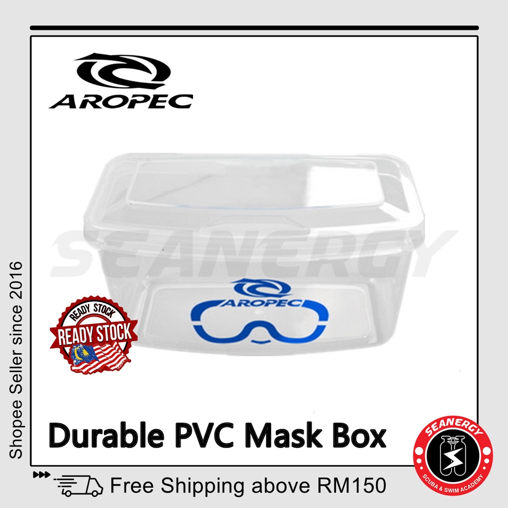 Aropec PVC Mask Box for Scuba Diving Mask Snorkeling Mask Freediving