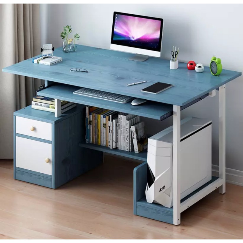 Multifunctional Wooden Computer Desk (90cm) Study Table PC Table