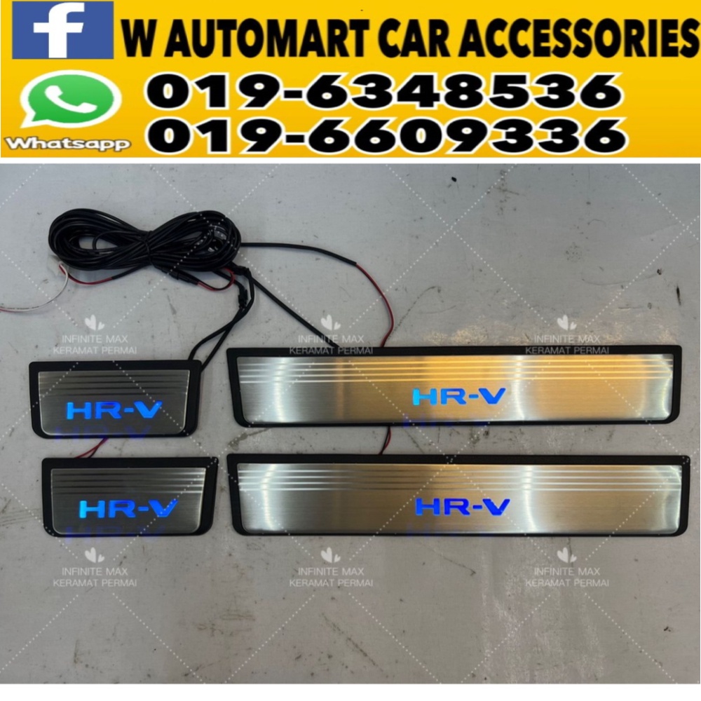 HONDA HRV 2022 LED DOOR SIDE STEP SILL PLATE WITH PLUG N PLAY SOCKET