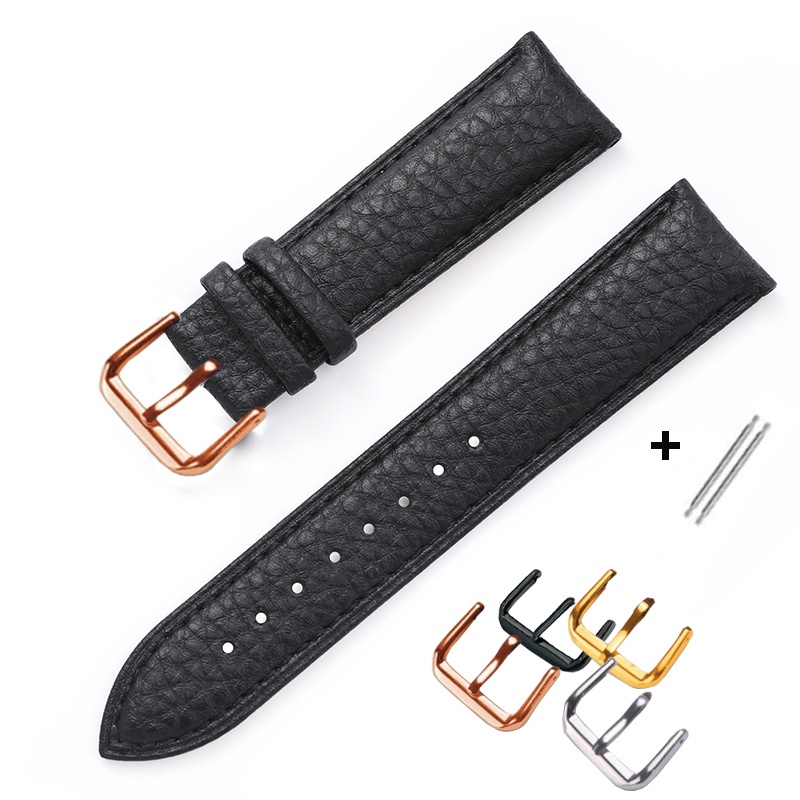 Best Buy Shopping Calf Leather 24 mm Replacement Watch Strap 5011.6.BK_K0038822 main image 1
