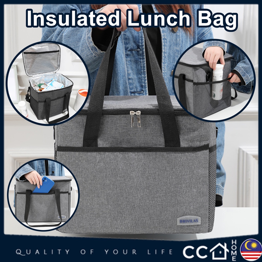 Insulated Lunch Bag Thermal Cooler Picnic Container Box Lunch Food Bags