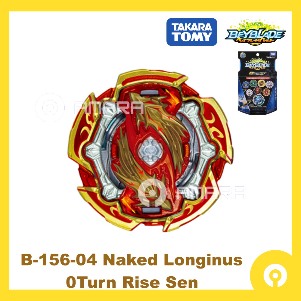 Original Takara Tomy Beyblade B Naked Longinus Turn Rise Sen Random Booster Vol