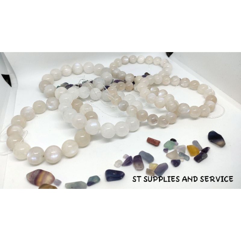 {stsscrystal} 🔮NATURAL MOONSTONE (NORMAL QUALITY) 月光石 714MM Shopee