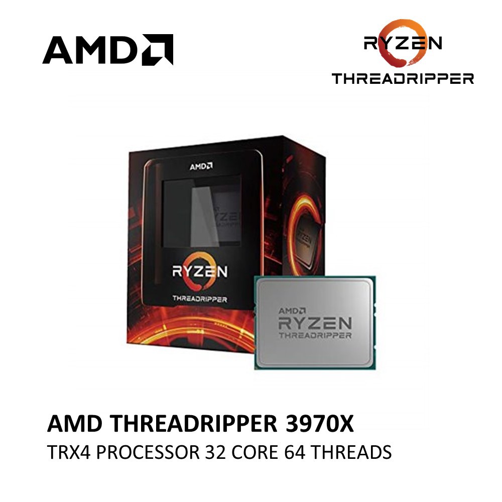 AMD Ryzen Threadripper 3970X 32 Core 64 Thread 3.7 GHz 4.5 GHZ Max ...