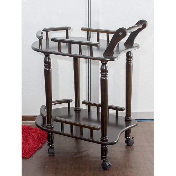 Troli Kayu Beroda / Multi function Trolley / Multi Purpose Use / 2 Tier ...