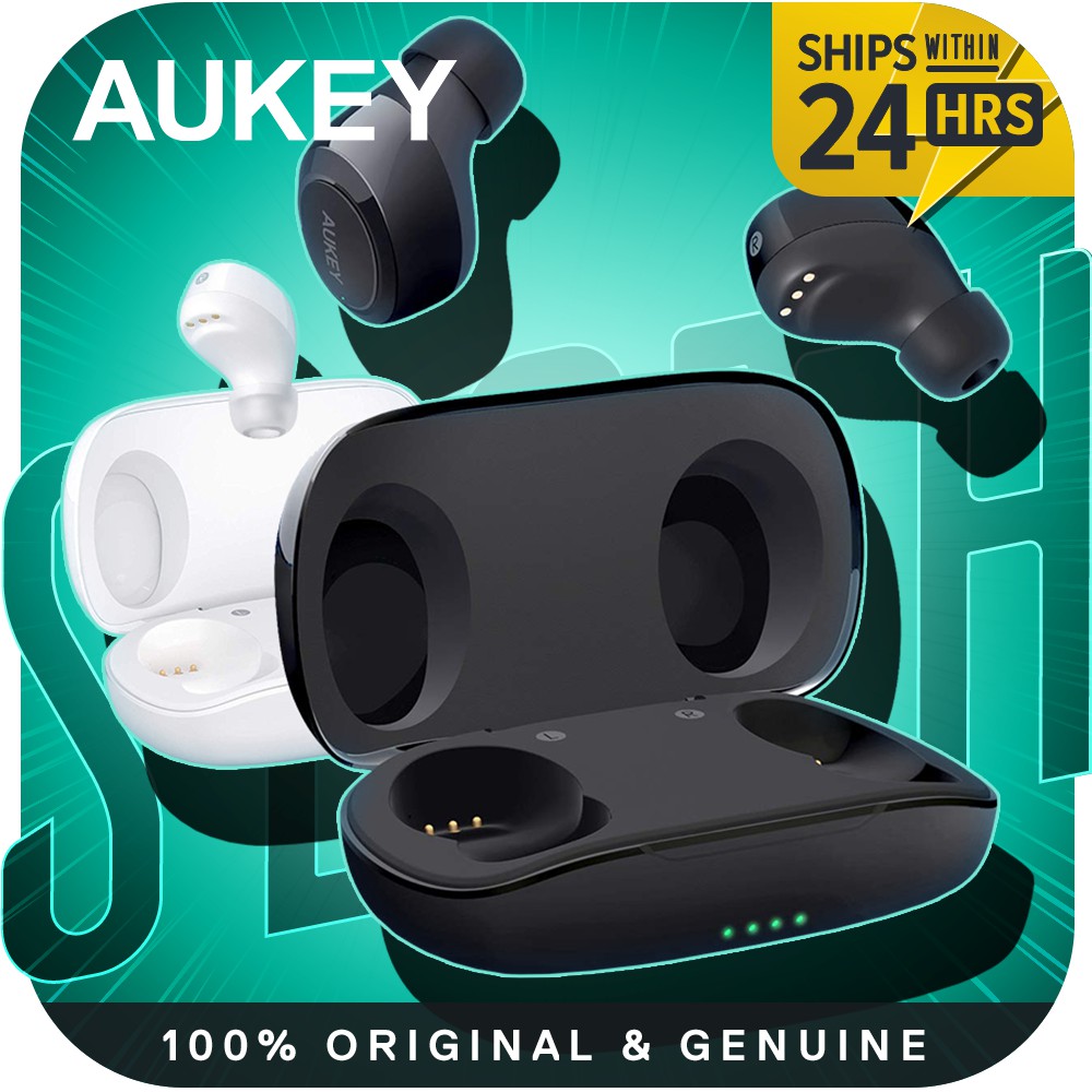 Aukey IPX5 Water Resistant Wireless Bluetooth Earbuds