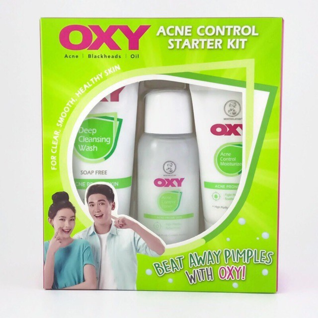 OXY ACNE CONTROL STARTER KIT(CLEANSER,TONER AND MOISTURISER) Shopee