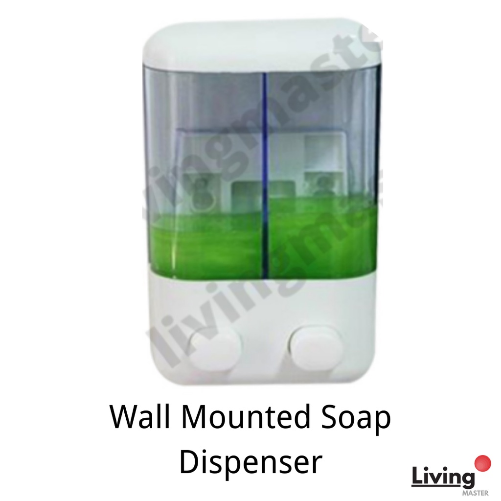 Bathroom Wall Mounted SelfAdhesive Shampoo Container Single / Double Compartment Soap Dispenser