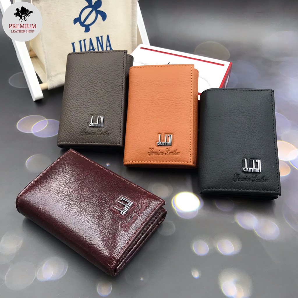 BS/Dunhill Genuine Leather Short Wallet 168 Vertical Wallet Mini