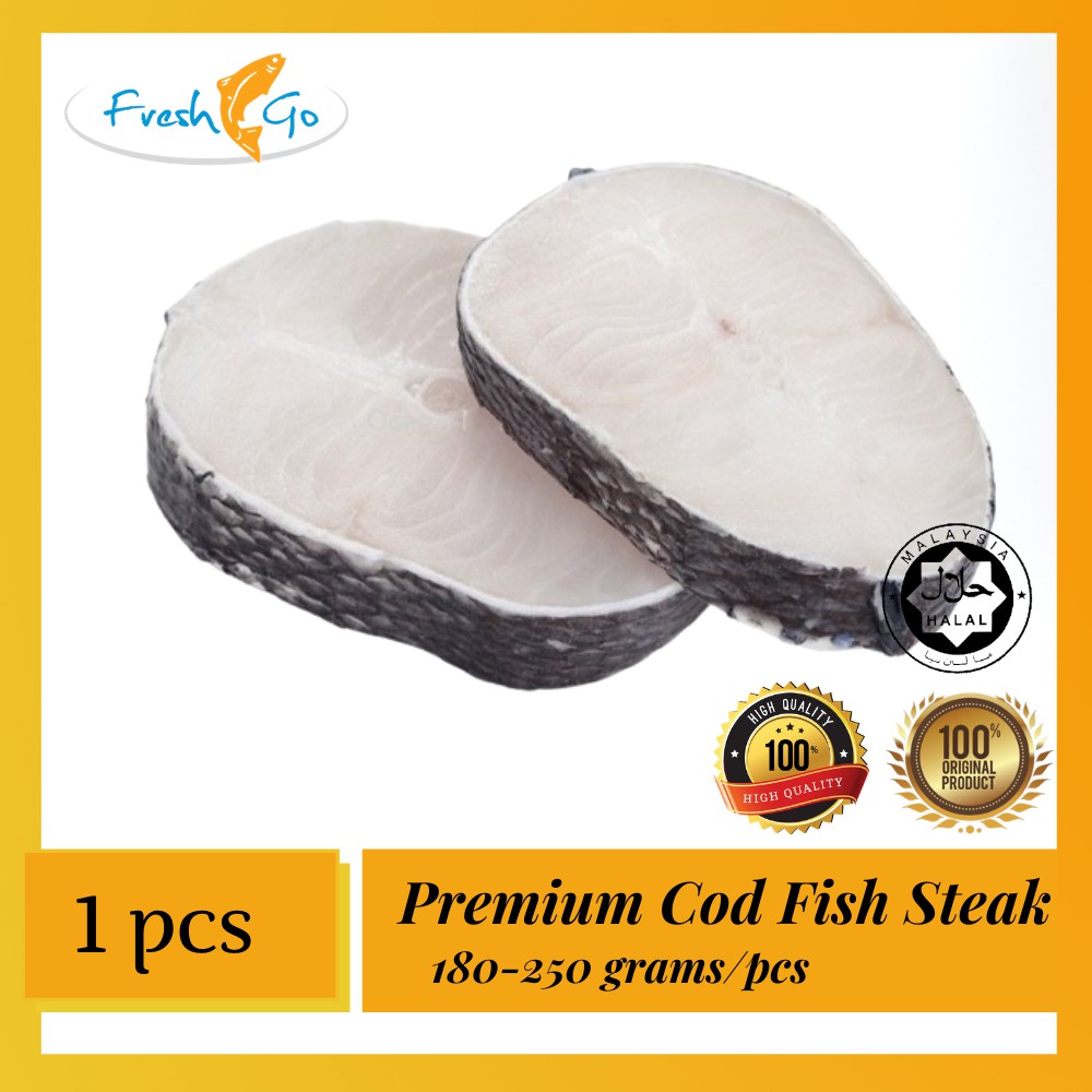 Premium Cod Fish Steak Norway 鳕鱼 190g - 250g | Shopee Malaysia