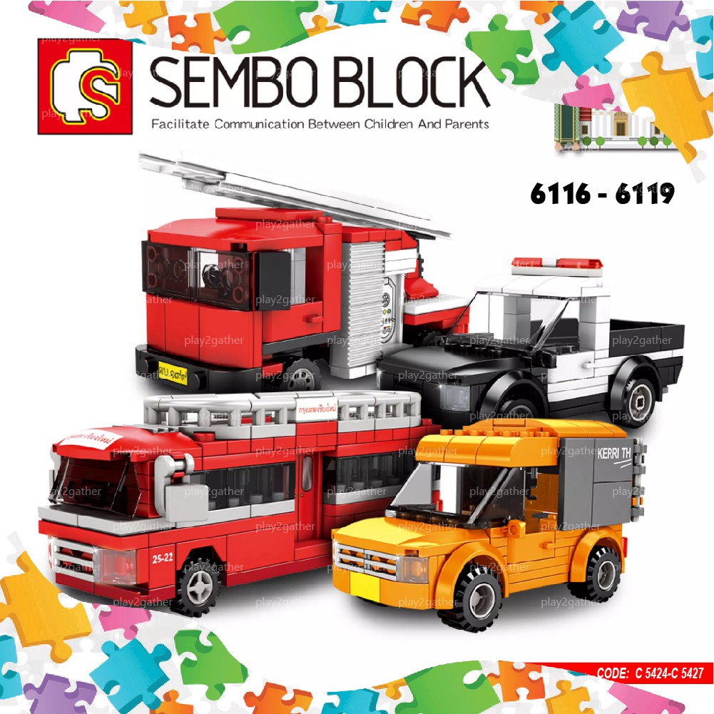 SEMBO BLOCKThailand Special Vehicle Transportation Street View Series 8 ...