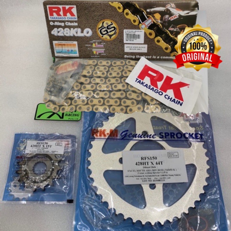 RFS150 Benelli AJI+RKM 428H O-Ring / Heavy Duty Chain MCS & RKM ...