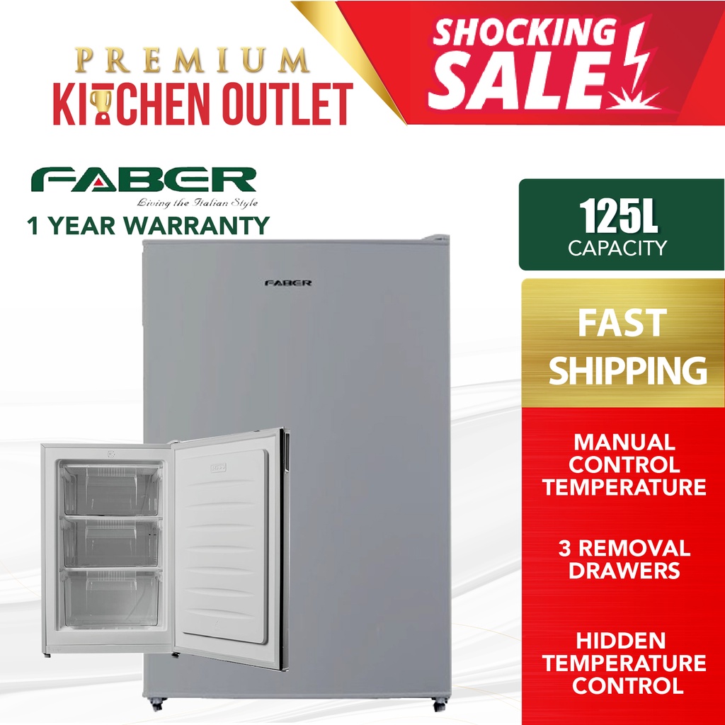 Faber Freezor 125 Duo Function Upright Freezer (85 L) | Shopee Malaysia