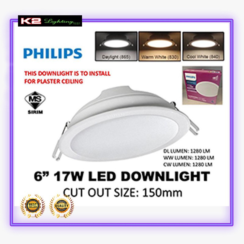 PHILIPS MESON LED Down lights 17W / 59466 led Recessed downlight ...