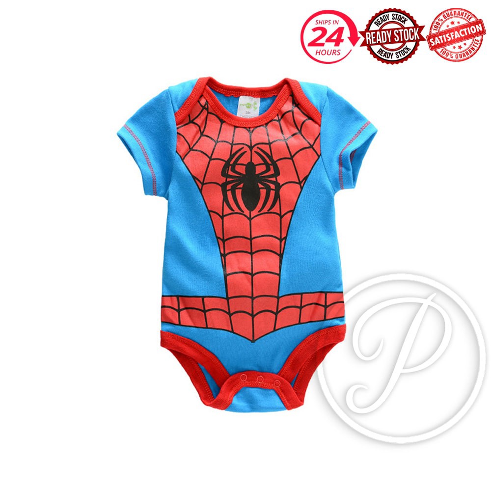 Baju Bayi Newborn Baby Marvel Superhero Clothes Romper Jumpsuit Bodysuit  Clothing 婴儿连身衣 | Shopee Malaysia