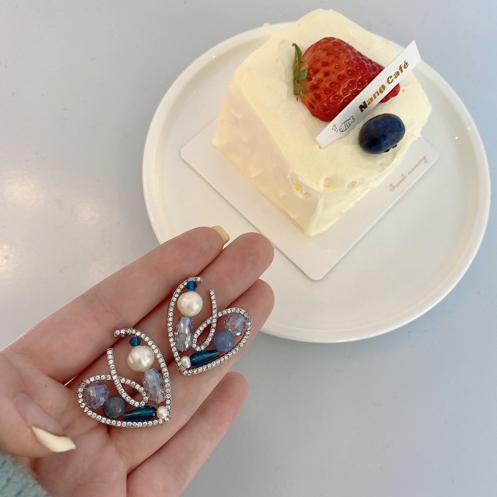 [Leaf Cottage] 🇲🇾 Ready Stock ^Code 206 Lovely Blue with Pearl Love