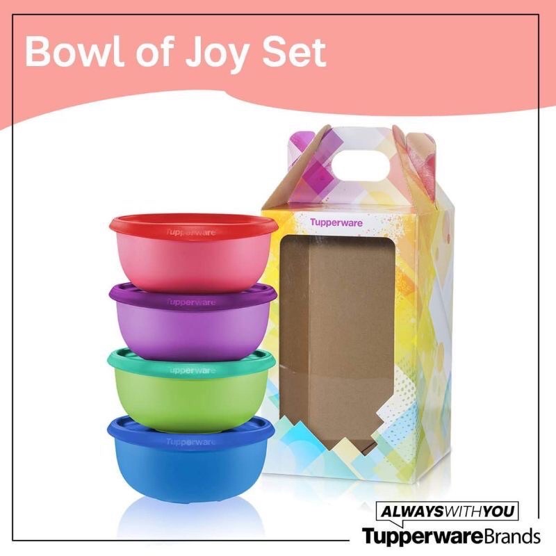 READY STOK! Tupperware Bowl Of Joy Set | Shopee Malaysia