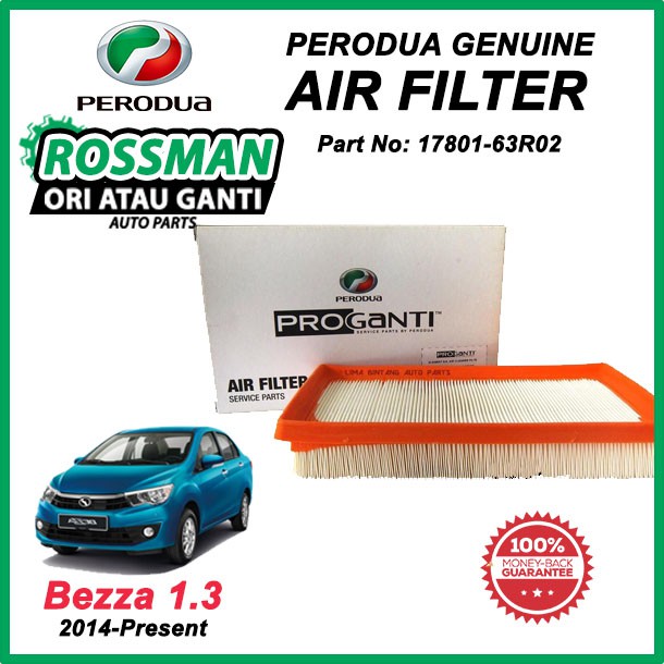 Bezza 1.3 Perodua ProGanti Air Filter Original [1780163R02] Shopee