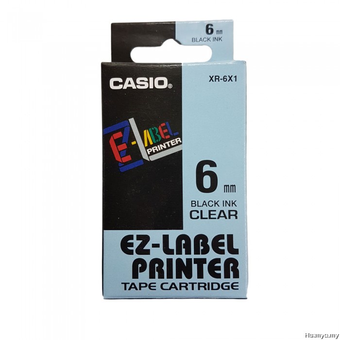 [100 Original] Casio EZLabel Printer Tape Cartridge 6mm x 8Meter