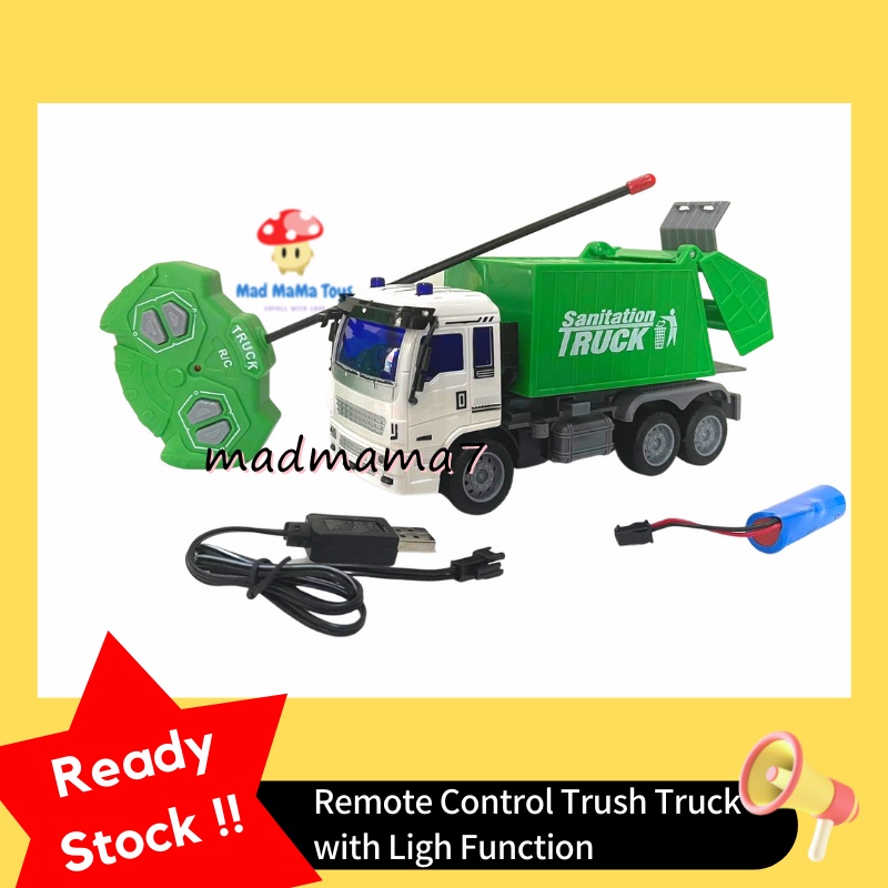 RC truck Remote control Rubbish Truck Mainan Rc Lorry Sampah ( Ready