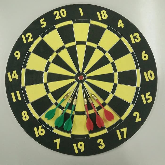 6pcs Sunway Board Game Dart Board 17 X 1 2 Darts Set Papan Dart