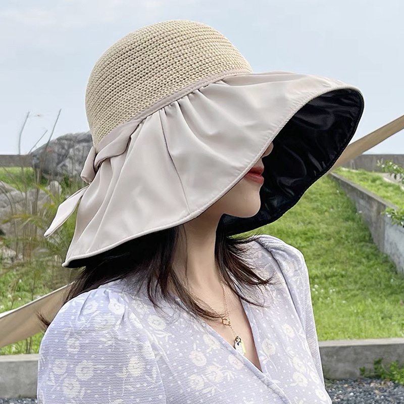 Women's Folable Floppy Bucket Hat,Wide Sun Protection Cap, Summer UPF50 ...