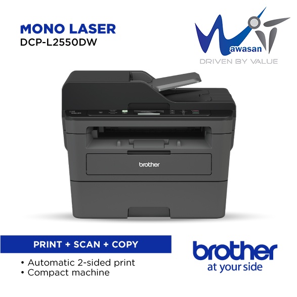 BROTHER DCP-L2550DW 3in1 Monochrome Laser Multi-Function Centre With ...