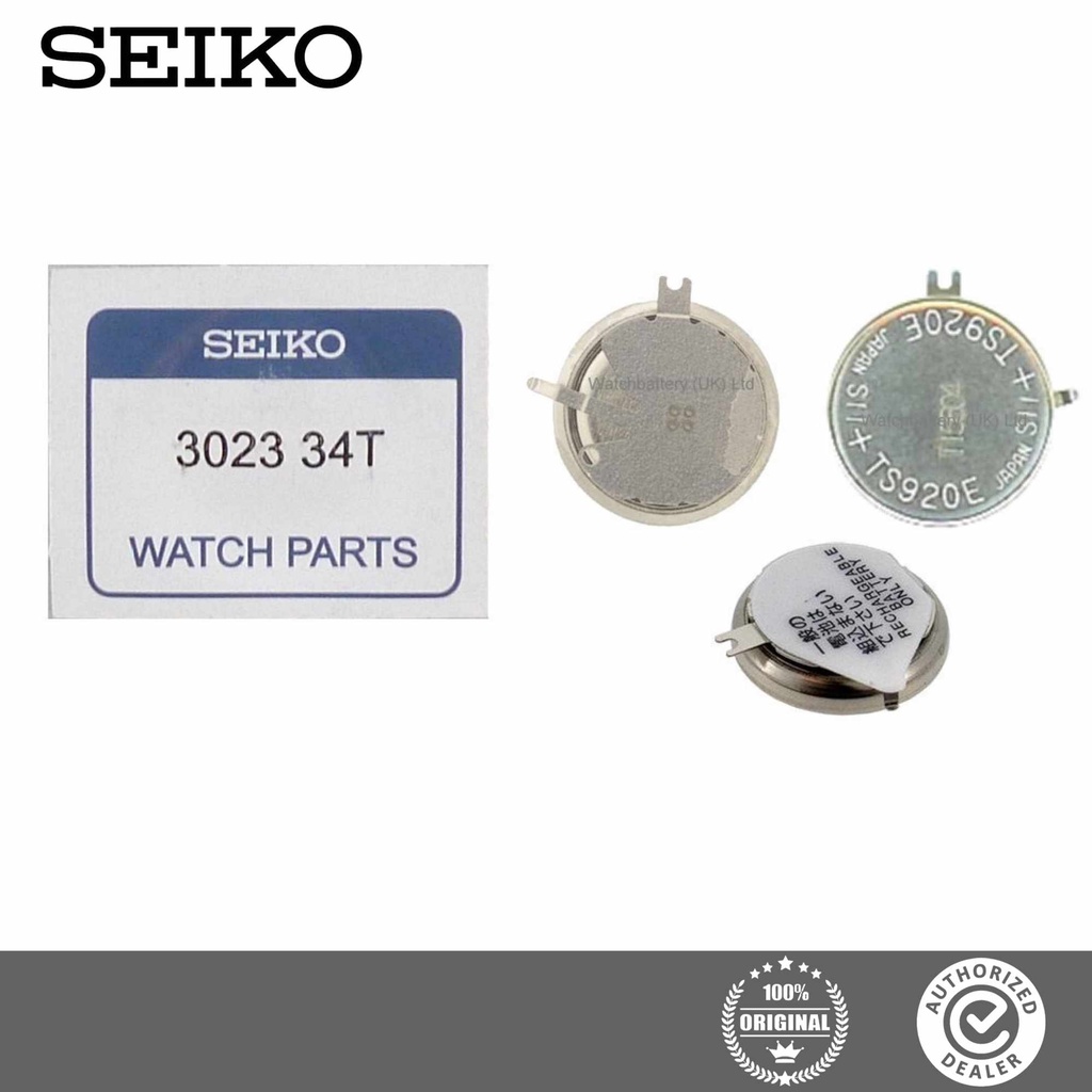 NEW ORIGINAL SEIKO Solar Watch Capacitor Battery 302334T for Model V172 V174 V175 V176