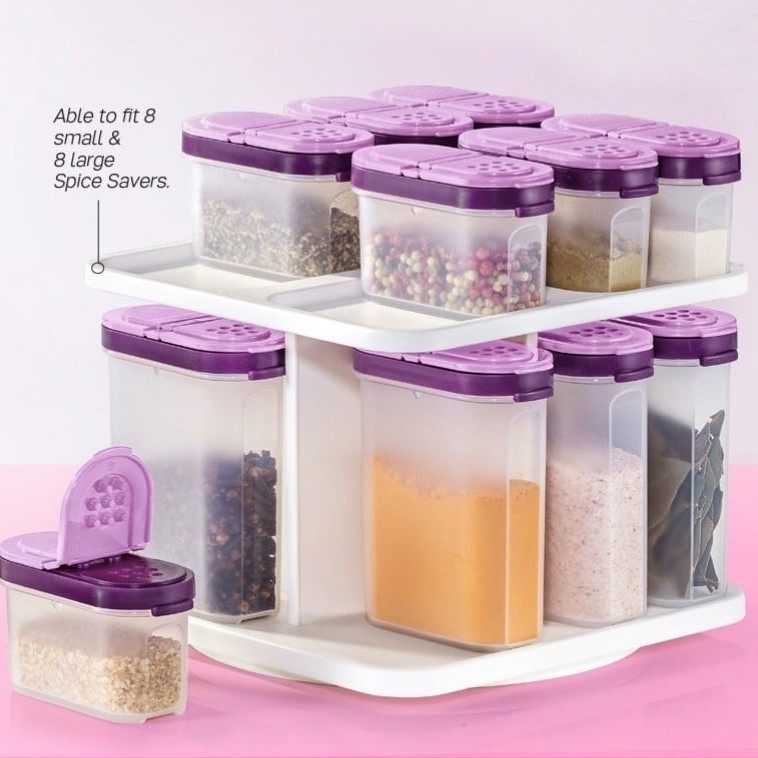 Tupperware spice shaker small purple Modular Spice Set or pwp Modular Spice Carousel Shopee Malaysia