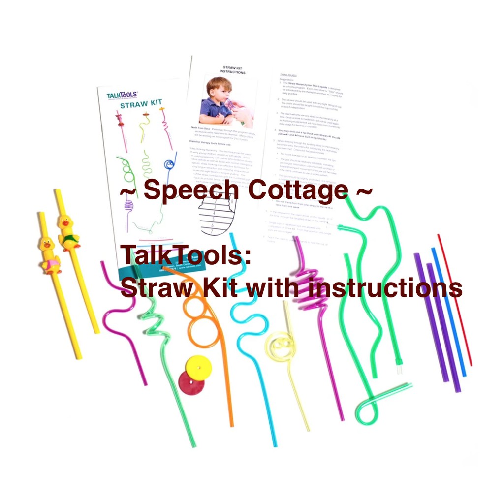 TalkTools Straw Kit for oral placement therapy (Original, imported from