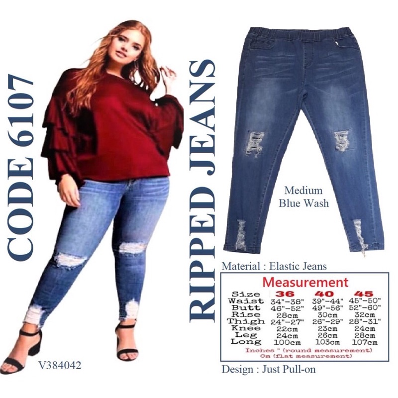 Size 36 Ripped Jeans, Plus Size Womens Ripped Jeans