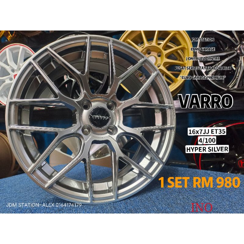 VARRO 16INC SPORT RIM BARU CITY JAZZ MYVI WIRA Shopee Malaysia
