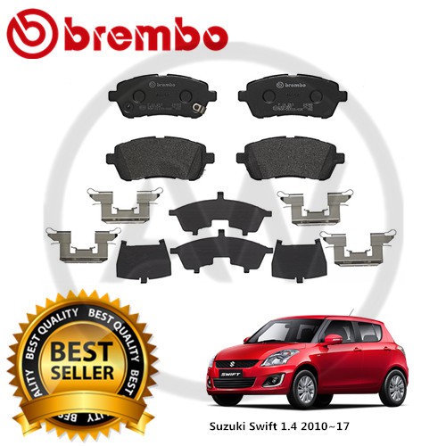 BREMBO Suzuki Swift 1.4 AZF414 2013-2017 Front Rear Disc Brake Pad ...