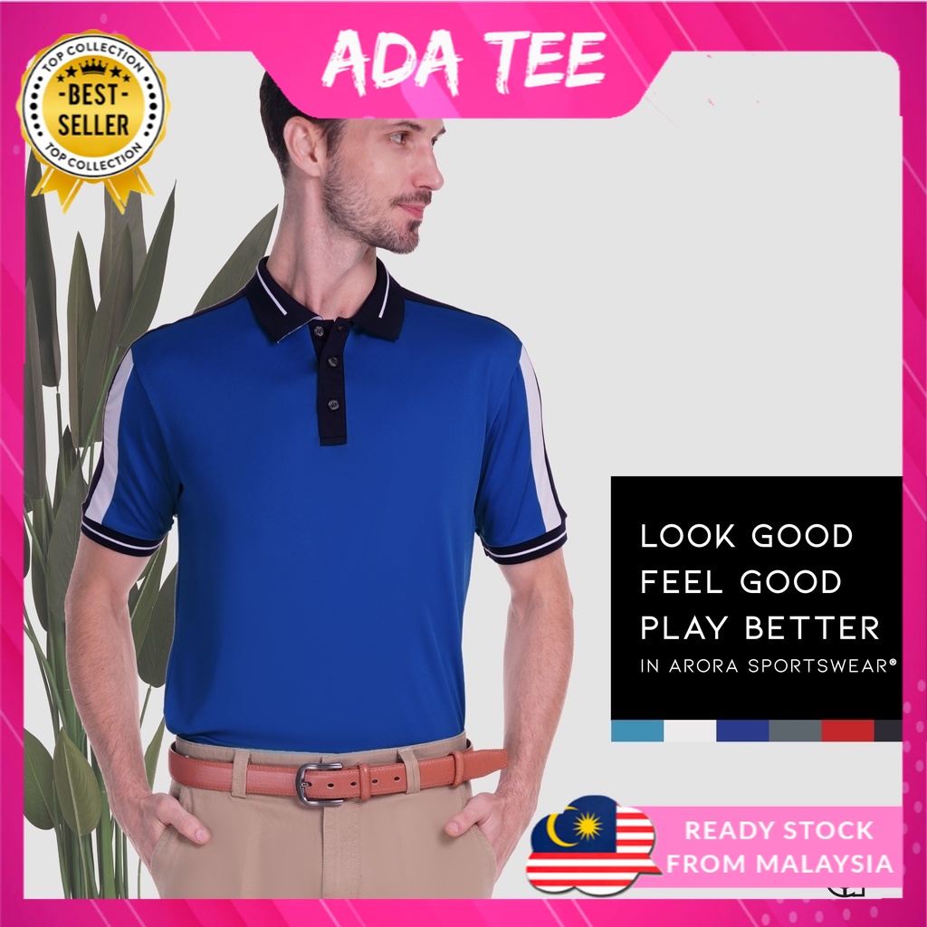 ARORA SPORTS Premium Dry Fit Spandex Polo Collar Shirt (Unisex) TWZ ...