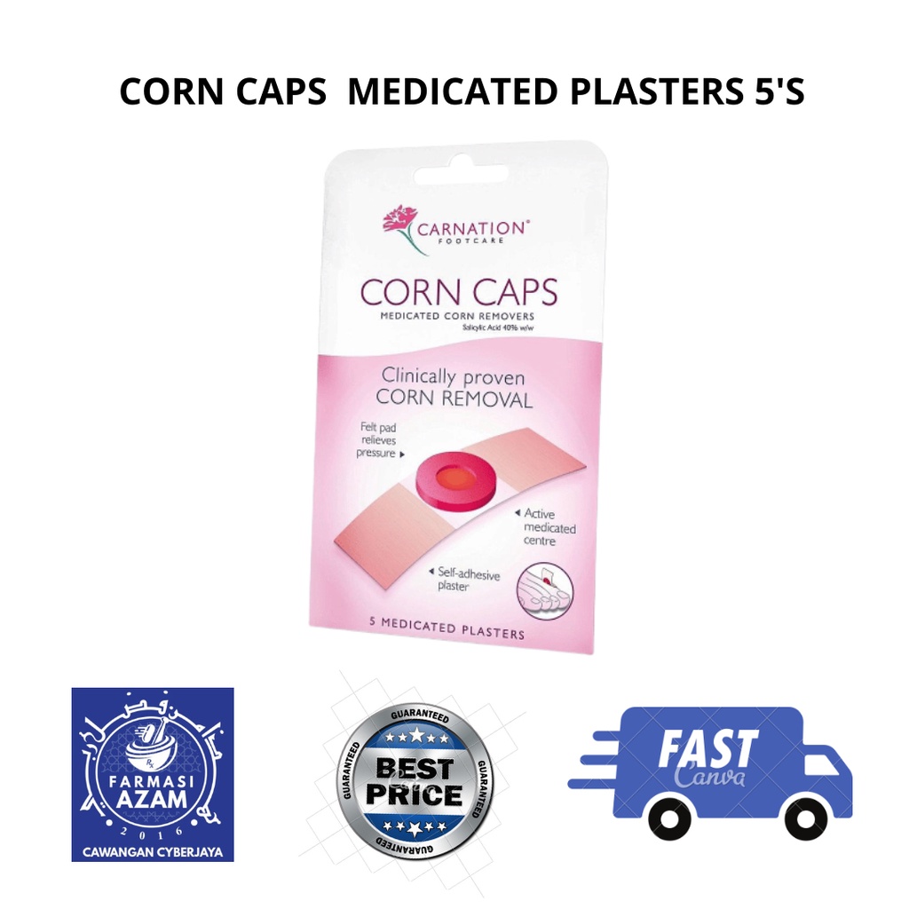 CORN CAP MEDICATED PLASTER 5'S | Shopee Malaysia