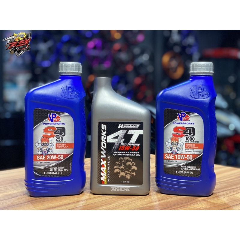 Original VP Racing & Max Works Engine Oil S4 1000 / 250 | Shopee Malaysia