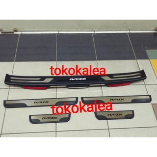 Merah Package Sill Plate Side Sillplate Rear Plate Car Door Toyota Raize Red Reflector