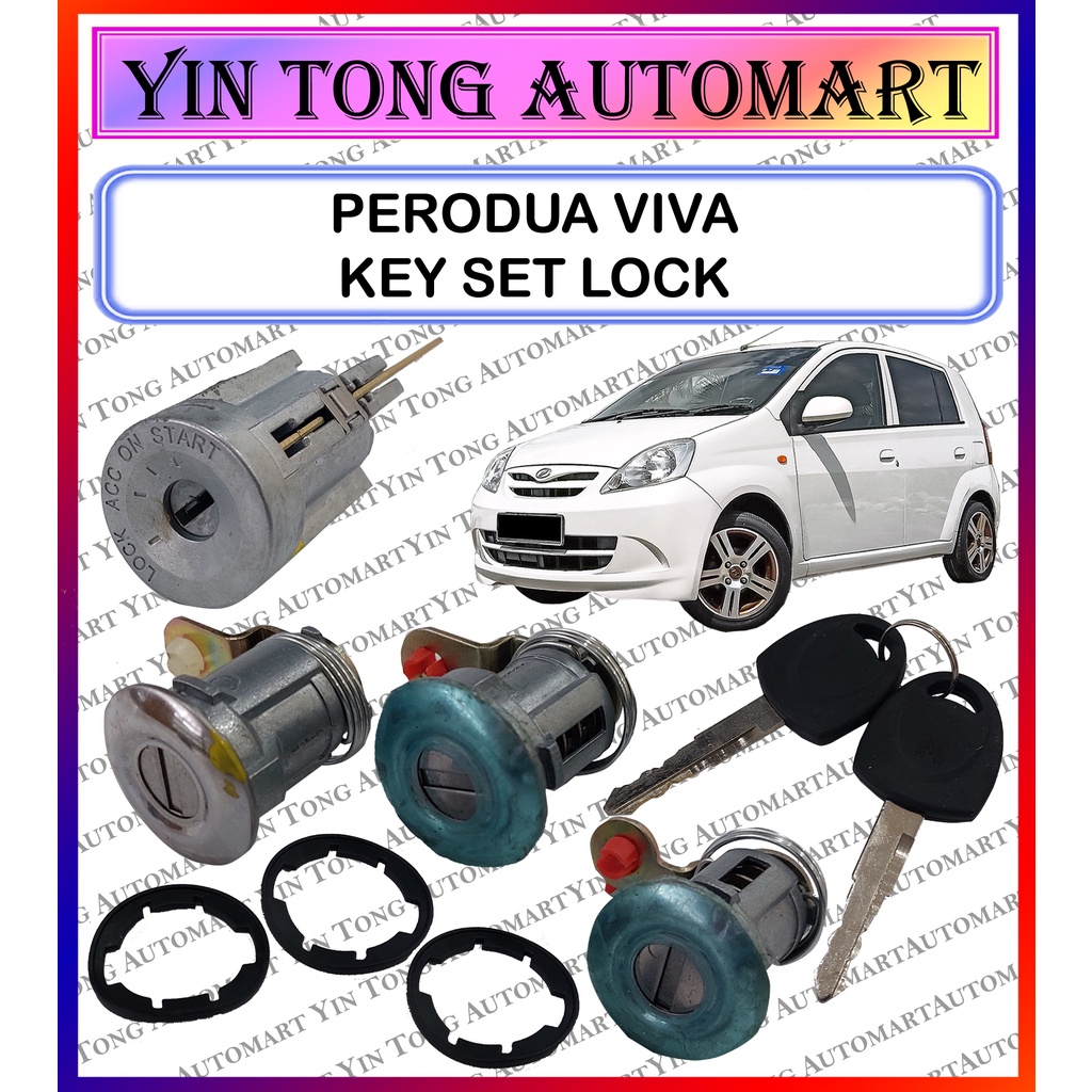 PERODUA VIVA KEY SET LOCK -- 1 SET | Shopee Malaysia