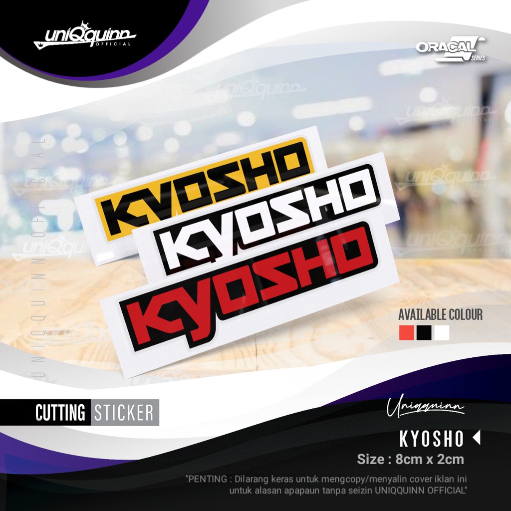 Uq Cutting Sticker Kyosho | Kyosho Sticker | Motorcycle stickers ...