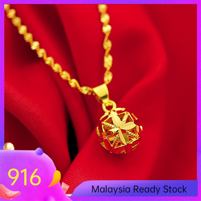 Gold Wealth Jewellery Gold 916 Original Malaysia Necklace for Women