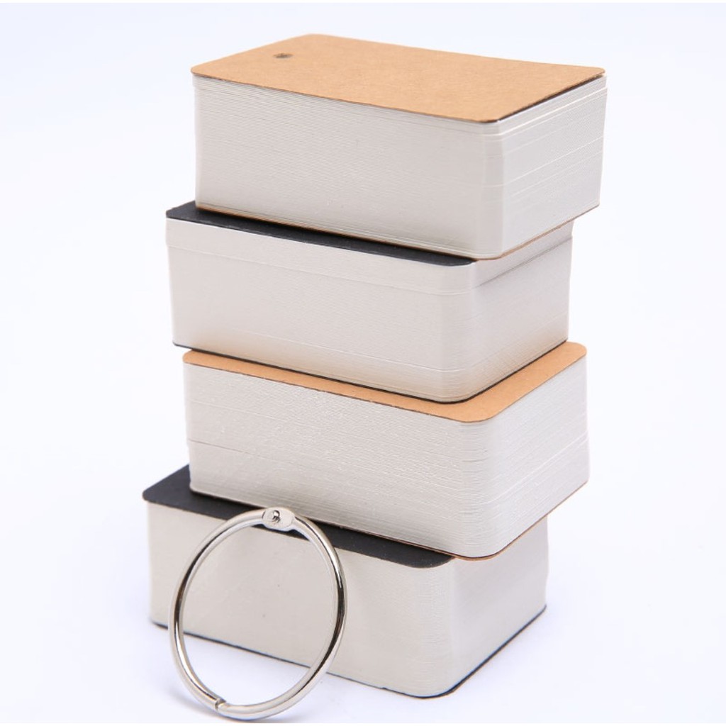 Plain Card DIY Color Paper Mini Memo Notepad Note Book Reminder Hard ...