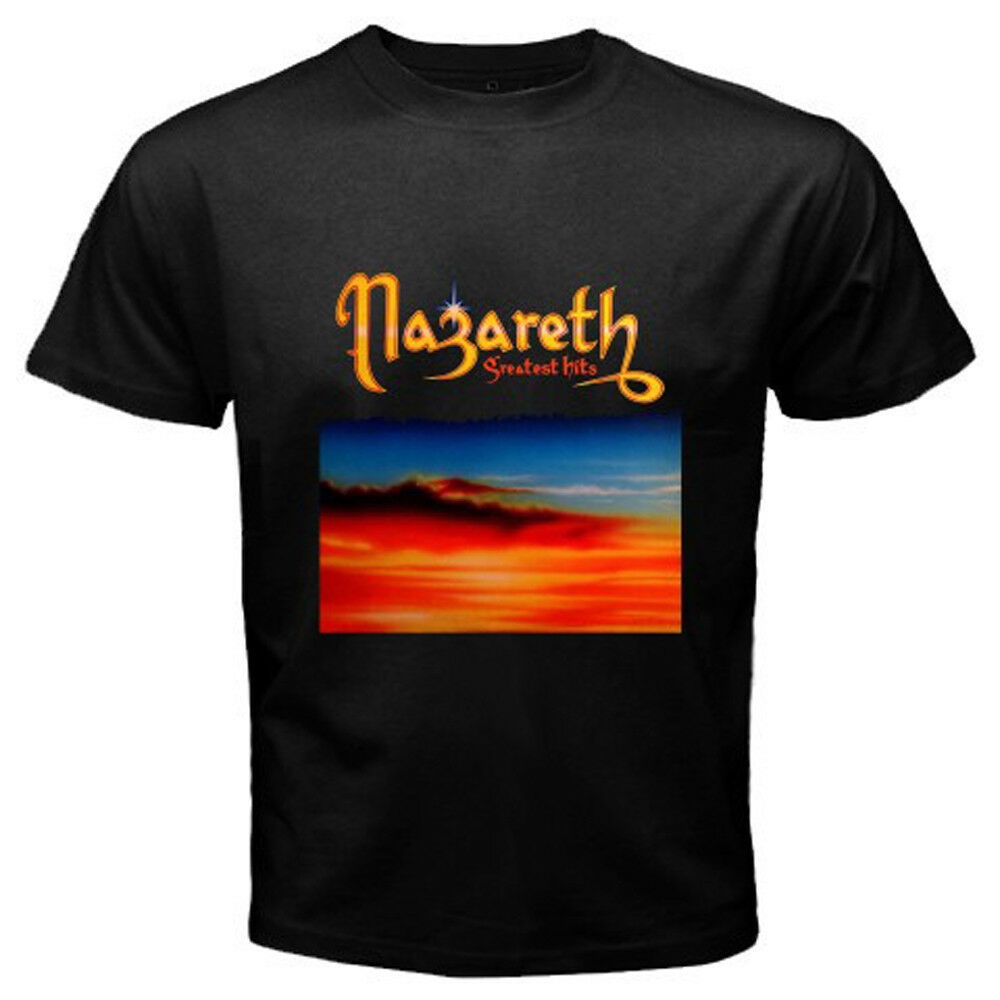 Nazareth Greatest Hits Classic Men'S Black Tshirt | Shopee Malaysia