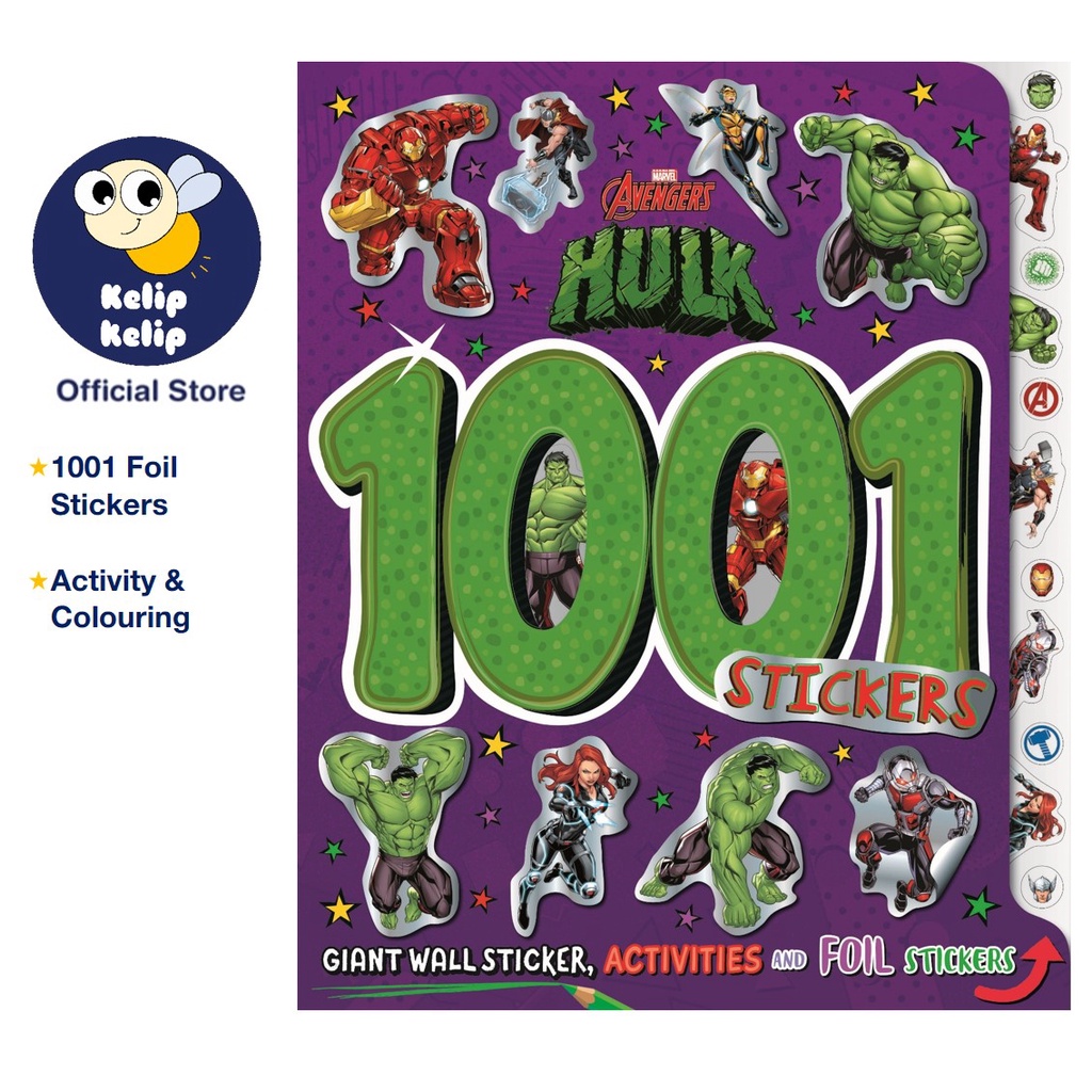 Marvel Avenger 1001 Stickers (Includes Giant Wall Sticker!) 