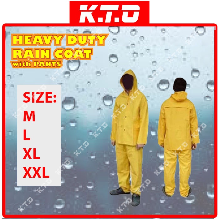 Heavy duty shop rain coats