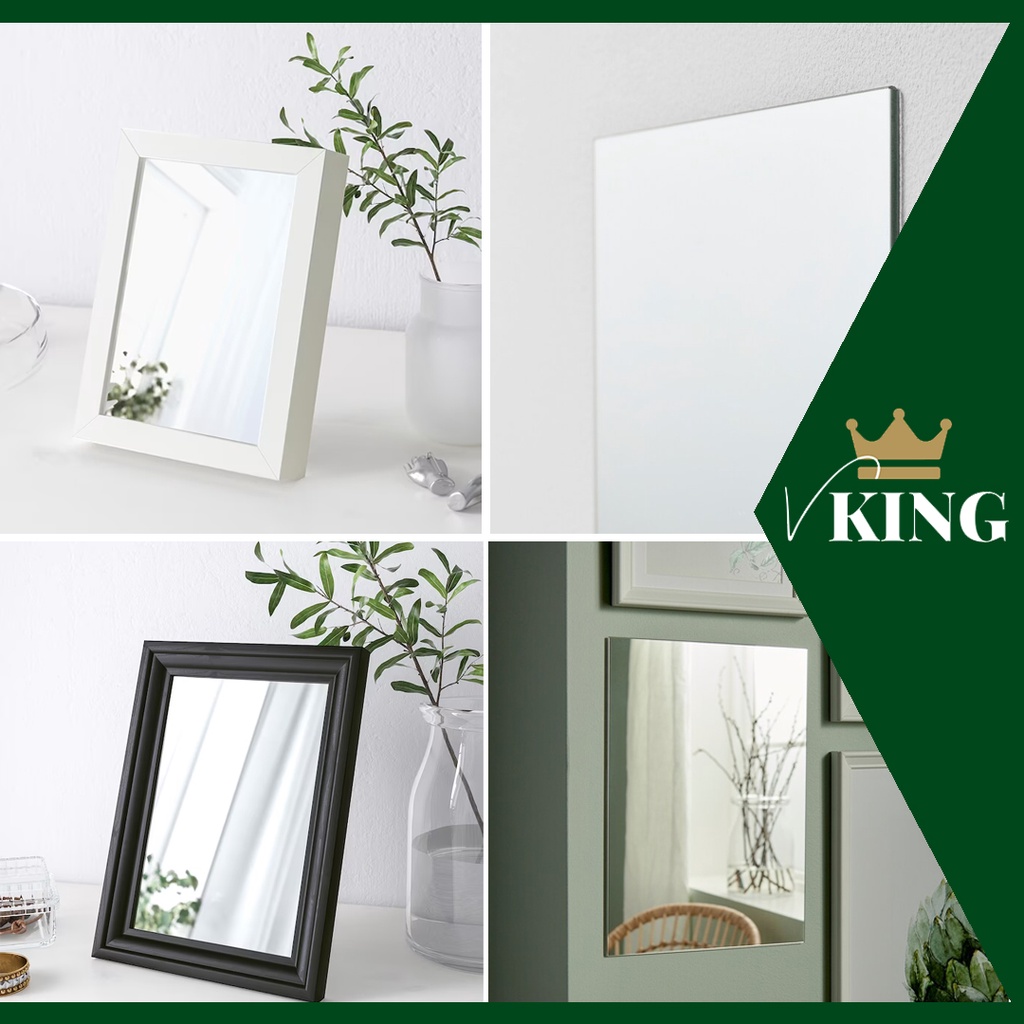 [1 PIECES] IKEA MIRROR LONSAS MIRROR 13x18cm 21x30cm CERMIN SEGI EMPAT